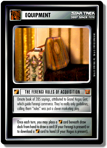 Rules Of Acquisition Sealed Box Sealed Box Of Star Trek CCG: Rules Of  Acquisition - 30 Booster Packs, English Star Trek Autographs
