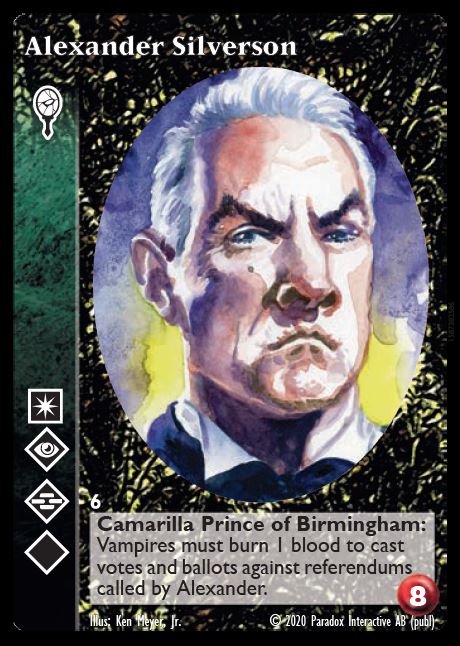 Alexander Silverson - Malkavian - Vampire VTES - Imagen 8 de 8