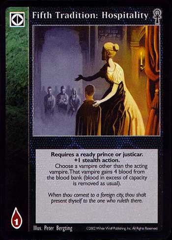 Fifth Tradition: Hospitality - Action - Vampire VTES - Imagen 4 de 6