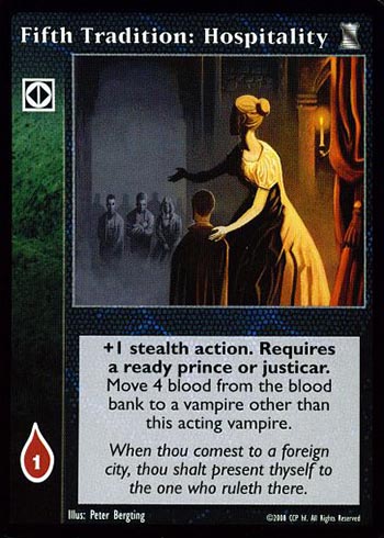 Fifth Tradition: Hospitality - Action - Vampire VTES - Imagen 5 de 6