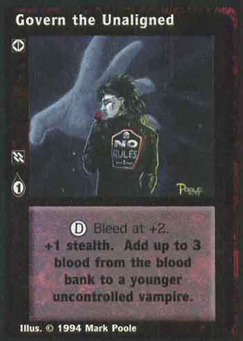 Govern the Unaligned - Action - Vampire VTES - Picture 7 of 21