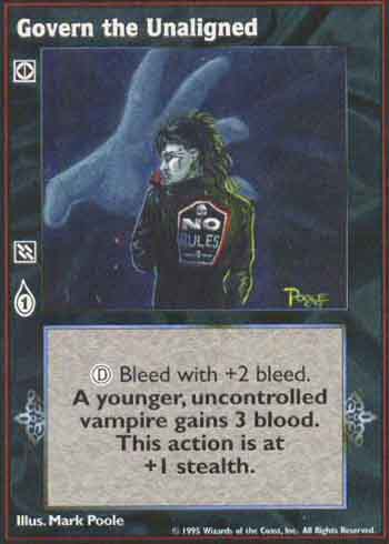 Govern the Unaligned - Action - Vampire VTES - Picture 8 of 21