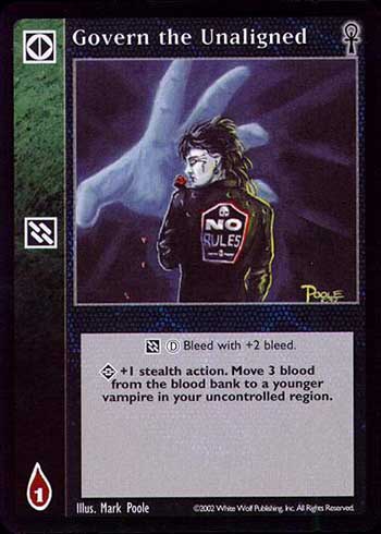 Govern the Unaligned - Action - Vampire VTES - Picture 11 of 21