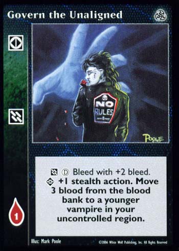 Govern the Unaligned - Action - Vampire VTES - Picture 14 of 21