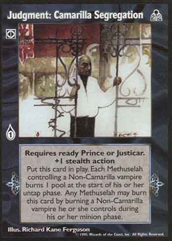 Judgment: Camarilla Segregation - Action - Vampire VTES - Imagen 2 de 6