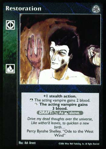 Restoration - Action - Vampire VTES - Imagen 10 de 11