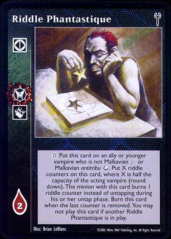 Riddle Phantastique - Action - Vampire VTES - Imagen 3 de 3