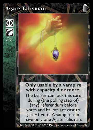 Agate Talisman - Equipment - Vampire VTES - Picture 8 of 8