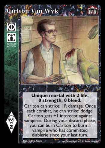Carlton Van Wyk (Hunter) - Ally - Vampire VTES - Imagen 7 de 10