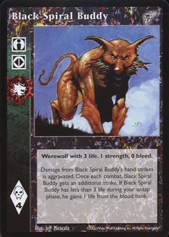 Black Spiral Buddy - Ally - Vampire VTES - Imagen 3 de 4