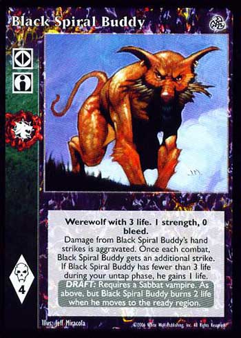 Black Spiral Buddy - Ally - Vampire VTES - Imagen 4 de 4