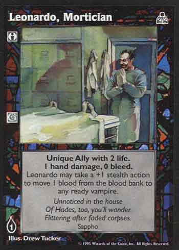 Leonardo, Mortician - Ally - Vampire VTES - Imagen 2 de 4