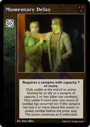 Momentary Delay - Action Modifier - Vampire VTES - Picture 7 of 8