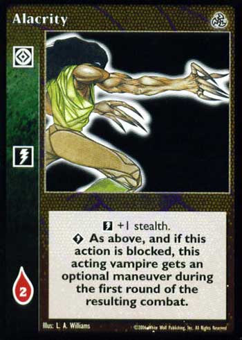 Alacrity - Action Modifier - Vampire VTES - Picture 11 of 11