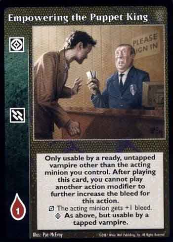 Empowering the Puppet King - Action Modifier - Vampire VTES - Picture 7 of 8