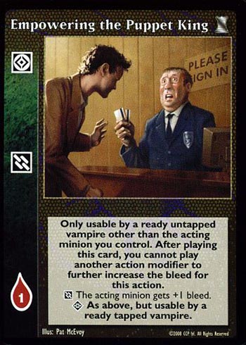 Empowering the Puppet King - Action Modifier - Vampire VTES - Picture 8 of 8