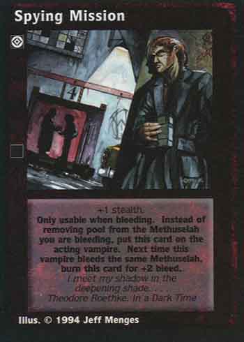 Spying Mission - Action Modifier - Vampire VTES - Picture 2 of 10
