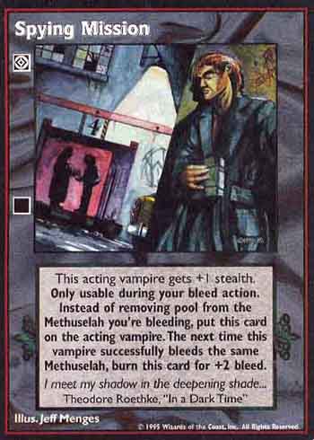 Spying Mission - Action Modifier - Vampire VTES - Picture 3 of 10