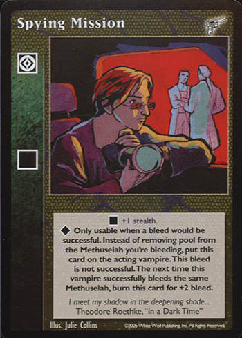 Spying Mission - Action Modifier - Vampire VTES - Picture 5 of 10