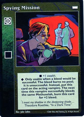 Spying Mission - Action Modifier - Vampire VTES - Picture 7 of 10
