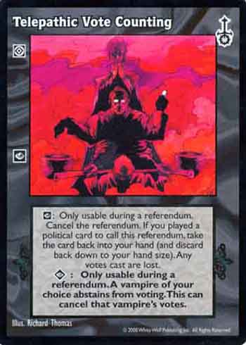 Telepathic Vote Counting - Action Modifier - Vampire VTES - Picture 9 of 14