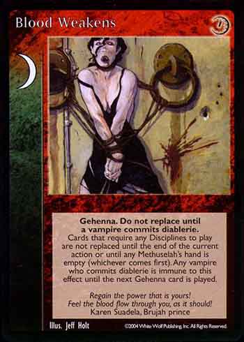 Blood Weakens - Event - Vampire VTES - Picture 7 of 9