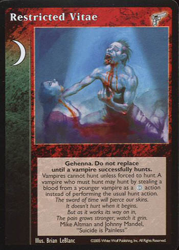 Restricted Vitae - Event - Vampire VTES - Imagen 3 de 4