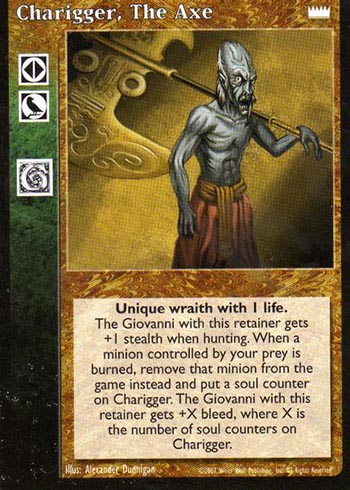 Charigger, The Axe - Retainer - Vampire VTES - Imagen 3 de 3