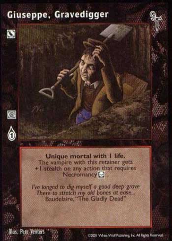 Giuseppe, Gravedigger - Retainer - Vampire VTES - Imagen 8 de 9