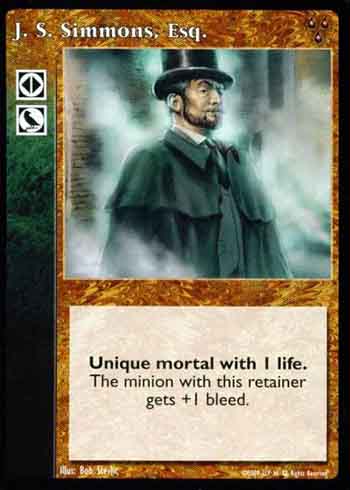J. S. Simmons, Esq. - Retainer - Vampire VTES - Imagen 7 de 8