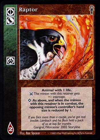 Raptor - Retainer - Vampire VTES - Imagen 3 de 5