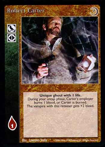 Robert Carter - Retainer - Vampire VTES - Imagen 2 de 3
