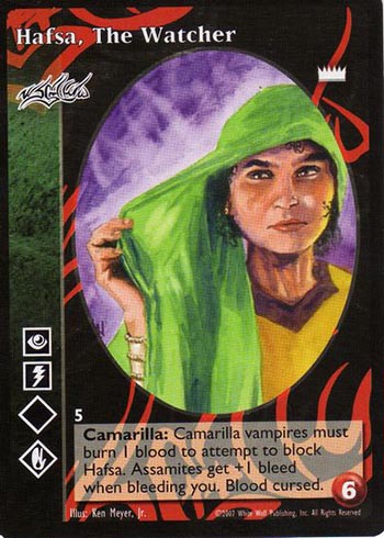 Hafsa, The Watcher - Assamite - Vampire VTES - Imagen 3 de 3