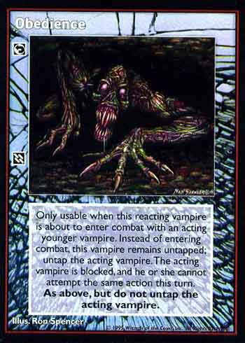Obedience - Reaction - Vampire VTES - Picture 8 of 14