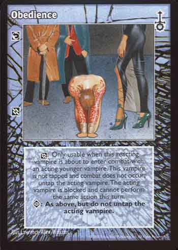 Obedience - Reaction - Vampire VTES - Picture 10 of 14