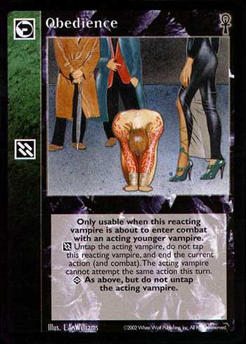 Obedience - Reaction - Vampire VTES - Picture 11 of 14