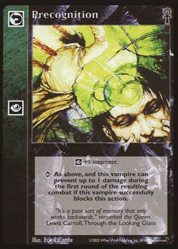 Precognition - Reaction - Vampire VTES - Picture 9 of 19
