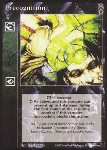 Precognition - Reaction - Vampire VTES - Picture 10 of 19