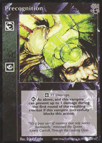 Precognition - Reaction - Vampire VTES - Picture 11 of 19