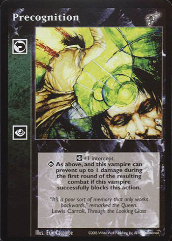 Precognition - Reaction - Vampire VTES - Picture 12 of 19