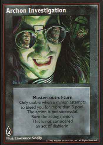 Archon Investigation - Master - Vampire VTES - Picture 7 of 13