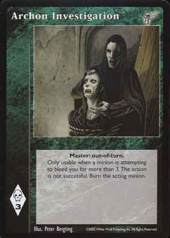 Archon Investigation - Master - Vampire VTES - Picture 9 of 13