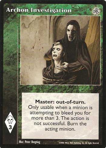 Archon Investigation - Master - Vampire VTES - Picture 10 of 13