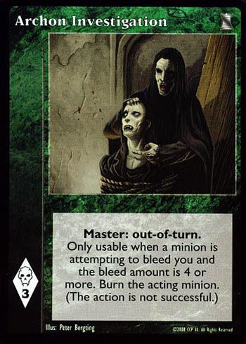 Archon Investigation - Master - Vampire VTES - Picture 11 of 13