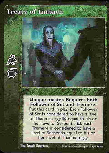 Treaty of Laibach - Master - Vampire VTES - Imagen 3 de 3
