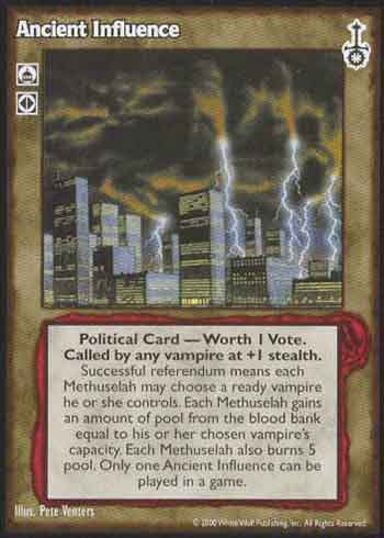 Ancient Influence - Political Action - Vampire VTES - Bild 9 von 14