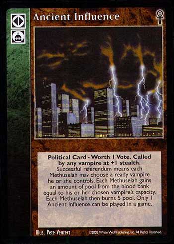 Ancient Influence - Political Action - Vampire VTES - Bild 10 von 14