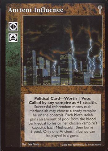Ancient Influence - Political Action - Vampire VTES - Bild 11 von 14