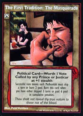 First Tradition: The Masquerade - Political Action - Vampire VTES - Imagen 8 de 10