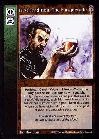 First Tradition: The Masquerade - Political Action - Vampire VTES - Imagen 9 de 10